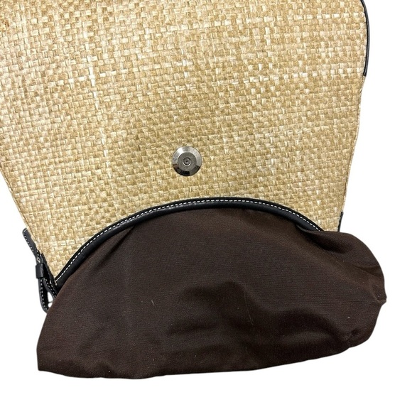 Coach Coach Straw Leather Handbag #8159 - Picture 7 of 16